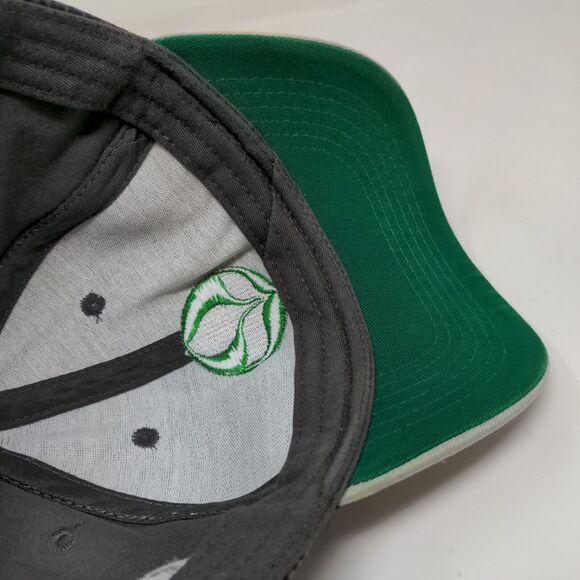 Stine Men's Strapback Hat Tan Gray Embroidered Logo Farmer Seed - Picture 10 of 11